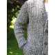 Fisherman - Chunky ribbed, 2 tone shawl collar cardiggan