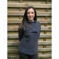 2 buttons cardigan, virgin wool and cashmere