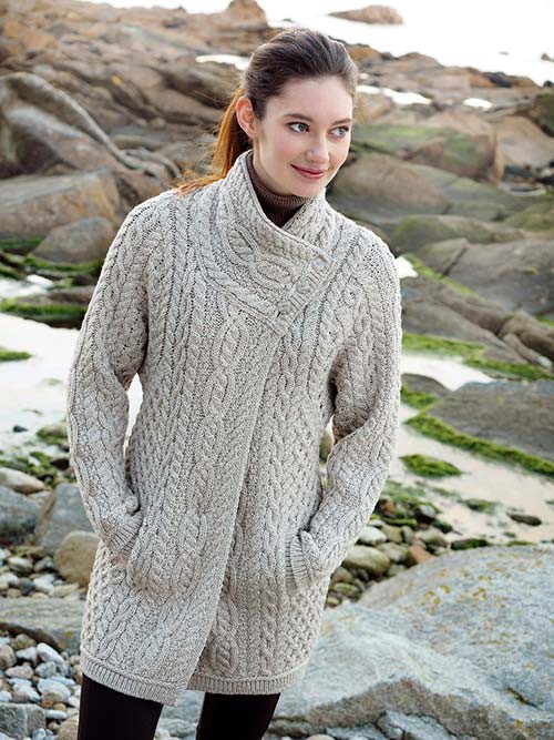 Merino wool sweater coat sale