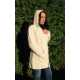 Hooded coat 100% merino wool