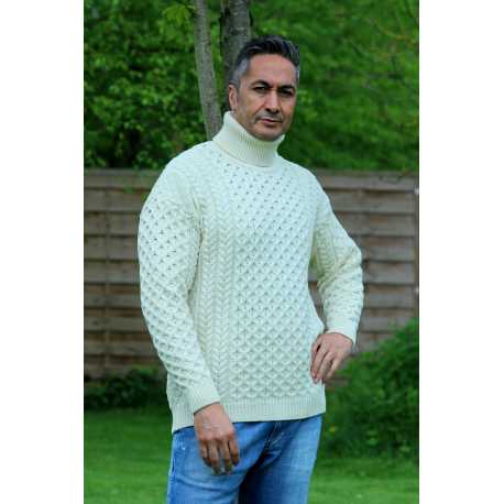 Merino roll neck sweater